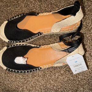 Women's Black Espadrille Sandals